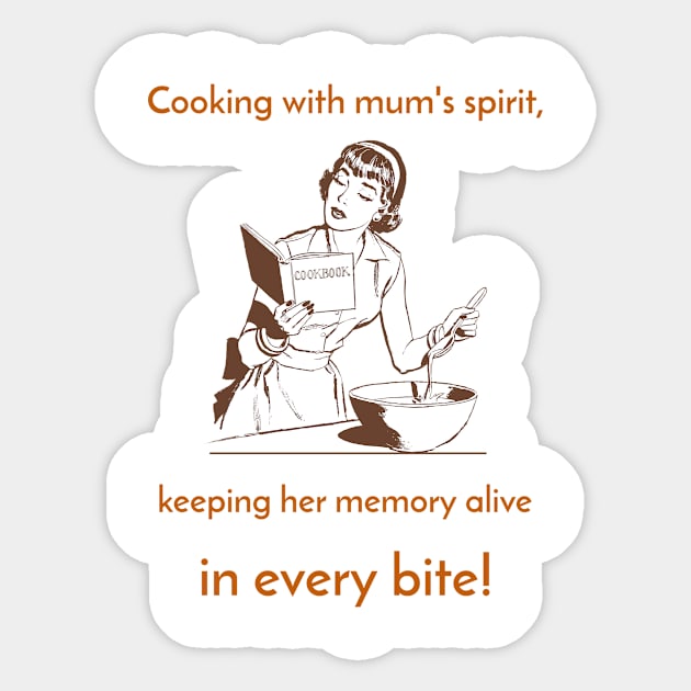 Cooking with Mum Sticker by JiggyChimp